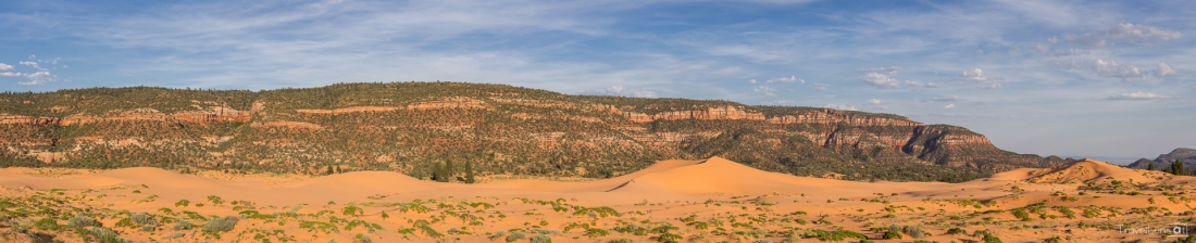 Panorama from Coral Pink Sand Dunes